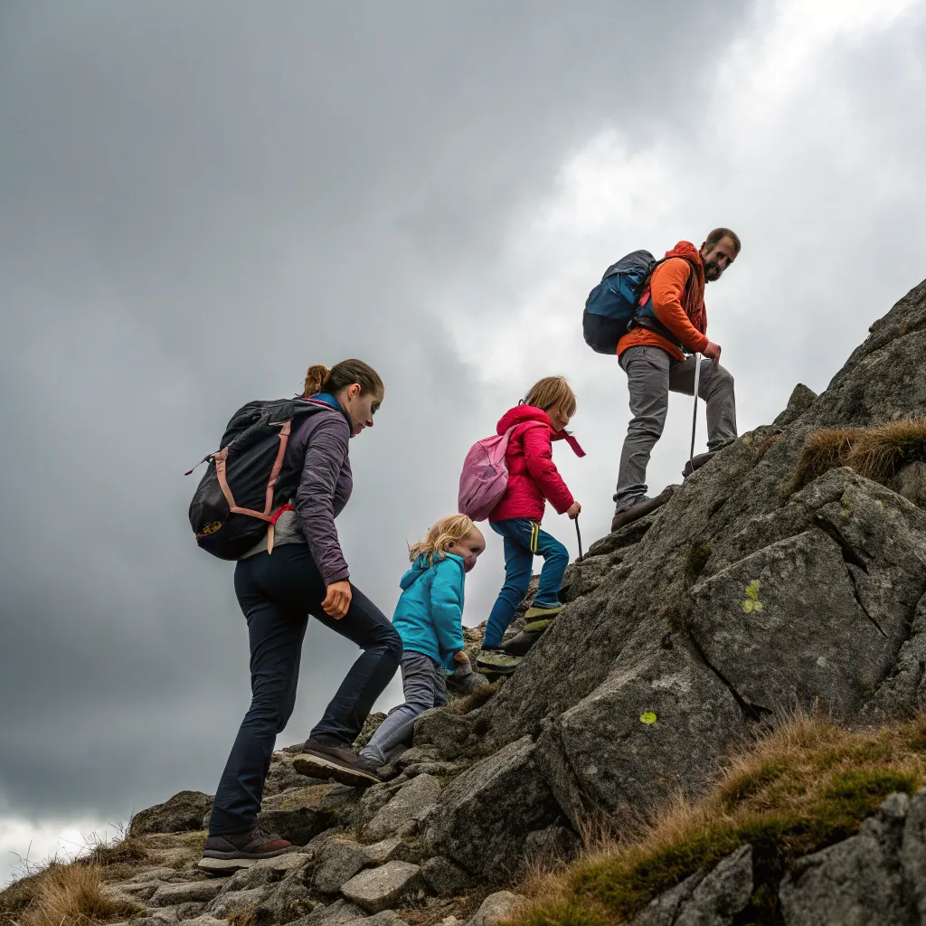 Carter Family Climbing Rugged Ridge