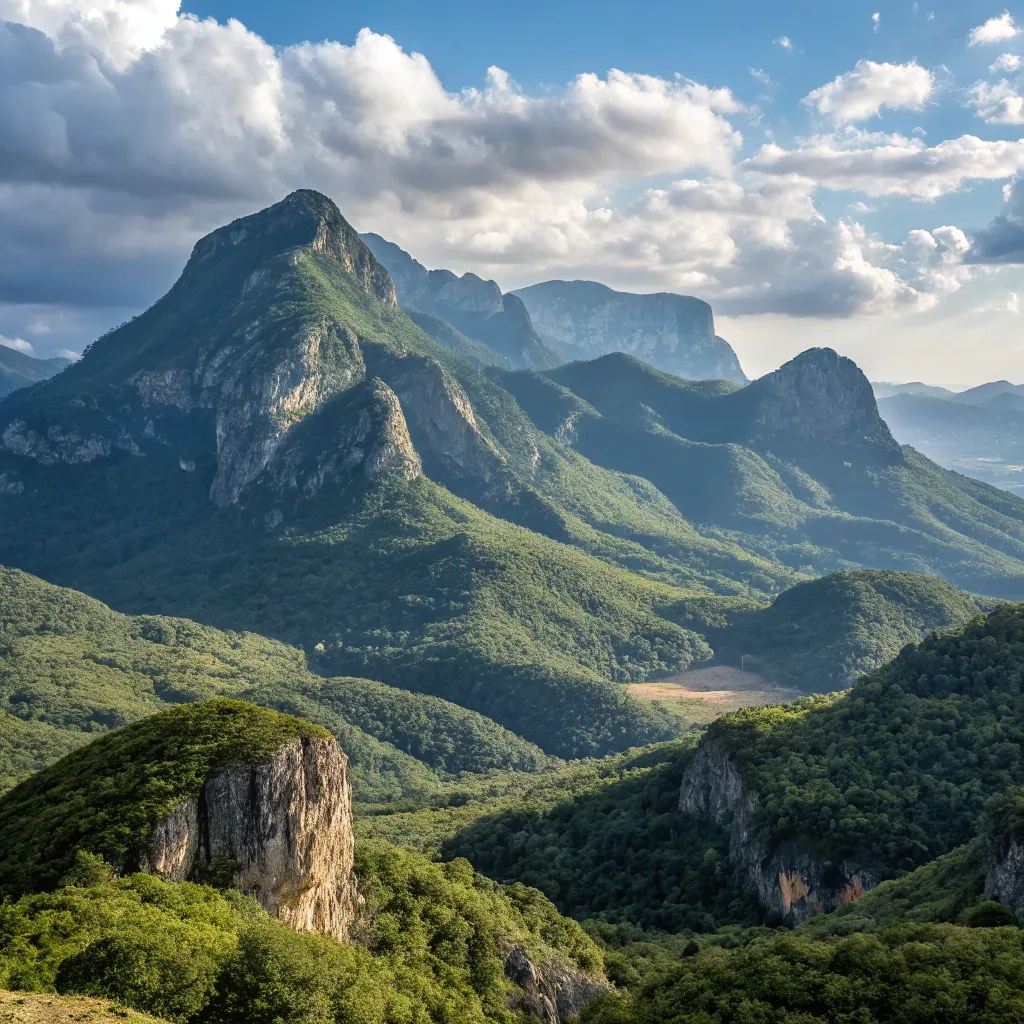 Scenic view of mountains